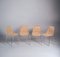 Italienische Mid-Century Stühle aus verchromtem Metall & Rattan von Campo & Graffi, 1970er, 4 . Set 2
