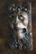 Antique Oak Carved Lion Mask Wall Plaque 2