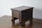 Antique Oak Peg Jointed Side Table with Relief Carved Panels 9