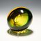 Mid-Century Art Glass Modern Murano Green & Amber Sommerso Bowl, 1960s 8