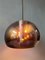Lámpara colgante en forma de hongo era espacial Mid-Century de Herda, años 70, Imagen 4