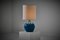 Azure Blue Ceramic Table Lamp by Jacques Pouchain, France, 1960s, Image 1