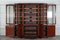 Large 19th Century English Mahogany Glazed Breakfront Bookcase, 1880s 2