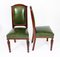 Victorian Leather Upholstered Back Dining Chairs, Set of 8, Image 2