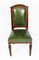 Victorian Leather Upholstered Back Dining Chairs, Set of 8 4
