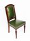 Victorian Leather Upholstered Back Dining Chairs, Set of 8 3