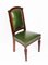Victorian Leather Upholstered Back Dining Chairs, Set of 8, Image 3