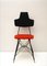 Italian Black & Red Dining Chairs, Set of 4 4