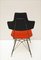 Italian Black & Red Dining Chairs, Set of 4, Image 8