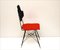 Italian Black & Red Dining Chairs, Set of 4 5