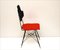 Italian Black & Red Dining Chairs, Set of 4, Image 5
