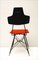 Italian Black & Red Dining Chairs, Set of 4, Image 6