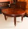19th Century Victorian Oval Flame Mahogany Extending Dining Table 10