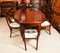 19th Century Victorian Oval Flame Mahogany Extending Dining Table 4