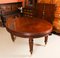 19th Century Victorian Oval Flame Mahogany Extending Dining Table 9