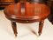 19th Century Victorian Oval Flame Mahogany Extending Dining Table 12