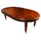 19th Century Victorian Oval Flame Mahogany Extending Dining Table 1