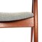 Compass Chairs in Teak by Kai Kristianen for Sva Møbler, 1950s, Set of 4, Image 9