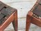 Arts and Craft Oak & Leather Stools by Arthur Simpson of Kendal, 1920s, Set of 2 9
