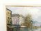 V. Bergen, escena callejera francesa, óleo sobre tabla, principios del siglo XX, Imagen 6