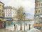 V. Bergen, Scena di strada, Francia, Olio su tavola, inizio XX secolo, Immagine 1