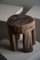 Swedish Wabi Sabi Handcrafted Wooden Stool, 1800s 3