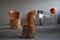 Sedia moderna Primitive Stump in pino intagliato a mano, Svezia, anni '60, Immagine 2