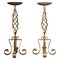 Torchères or Candleholders in Gilded Cast Iron, Set of 2 1