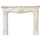 French Style Rococo Marble Fireplace Mantel, 2000s 1