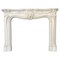 French Style Rococo Marble Fireplace Mantel, 2000s, Image 1