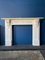 Large Antique Victorian Carved Statuary Marble Fireplace Mantel, 1860s 2