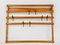 Mid-Century Coat Rack in Beech with 8 Brass Hooks attributed to Carl Auböck, 1950s, Image 6