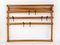 Mid-Century Coat Rack in Beech with 8 Brass Hooks attributed to Carl Auböck, 1950s 5