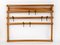 Mid-Century Coat Rack in Beech with 8 Brass Hooks attributed to Carl Auböck, 1950s, Image 5