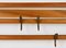 Mid-Century Coat Rack in Beech with 8 Brass Hooks attributed to Carl Auböck, 1950s 9