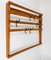 Mid-Century Coat Rack in Beech with 8 Brass Hooks attributed to Carl Auböck, 1950s 12