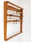 Mid-Century Coat Rack in Beech with 8 Brass Hooks attributed to Carl Auböck, 1950s 10