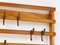 Mid-Century Coat Rack in Beech with 8 Brass Hooks attributed to Carl Auböck, 1950s, Image 7