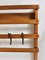 Mid-Century Coat Rack in Beech with 8 Brass Hooks attributed to Carl Auböck, 1950s 18