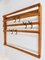 Mid-Century Coat Rack in Beech with 8 Brass Hooks attributed to Carl Auböck, 1950s 17