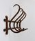 Art Nouveau Secession Bentwood Wall Coat Rack with Four Hooks from Thonet, 1900s 2