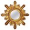 French Hollywood Regency Soleil Gilt Sunburst Wall Mirror, 1950s, Image 1