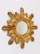 French Hollywood Regency Soleil Gilt Sunburst Wall Mirror, 1950s 6