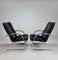 Postmodern Leather Lounge Chairs, 1980s, Set of 2 3