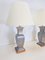 Lámparas de mesa Mid-Century de latón estaño, años 50. Juego de 2, Imagen 4