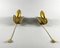 Vintage Wall Lamps in Gilt Brass, Italy, Set of 2, Image 3