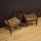Italian Charles X Benches in Walnut Wood, 1840s, Set of 2 9