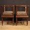 Italian Charles X Benches in Walnut Wood, 1840s, Set of 2 11