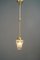 Lampes à Suspension avec Abat-Jour en Verre Taillé, Vienna, 1920s, Set de 4 7