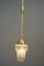 Lampes à Suspension avec Abat-Jour en Verre Taillé, Vienna, 1920s, Set de 4 8